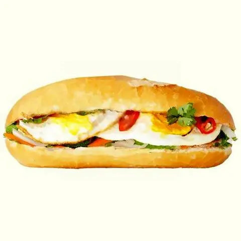 Hình ảnh Bánh mì 2 trứng ốp la