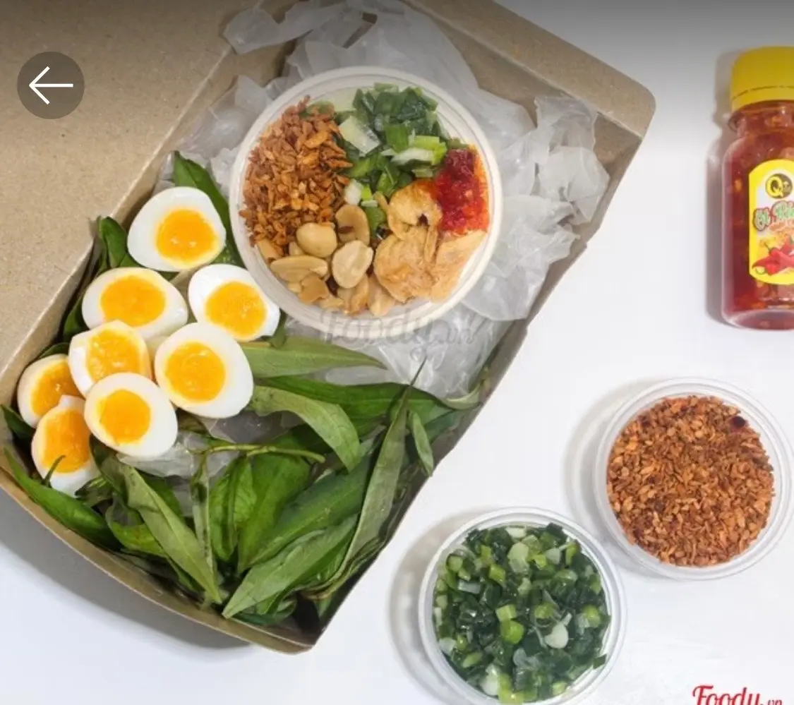 Hình ảnh Bánh dẻo chấm muối tôm mỡ hành ĐẬU 3 trứng cút