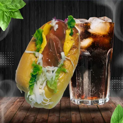 Hình ảnh Combo hotdog cheese - coca