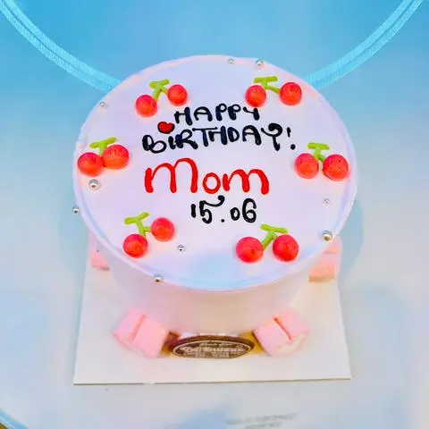 Hình ảnh bánh kem mini cherry