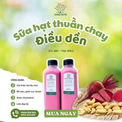 Hình ảnh Sữa Củ dền mix Hạt điều - Hạt kê