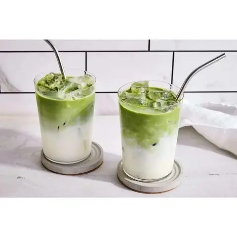 Hình ảnh latte matcha/cafe/cacao