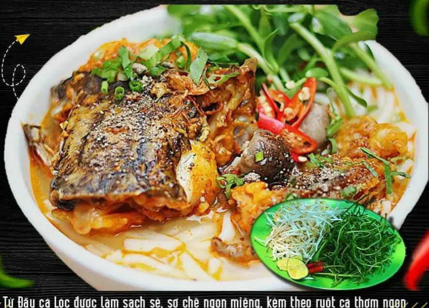 Hình ảnh bánh canh đầu lòng cá lóc