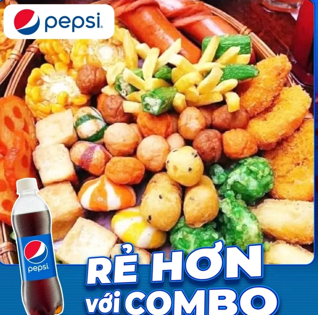 Hình ảnh Combo Cá Viên Chiên Thập Cẩm Phần Lớn + Tặng Kèm 1 Chai Nước Tự Chọn 