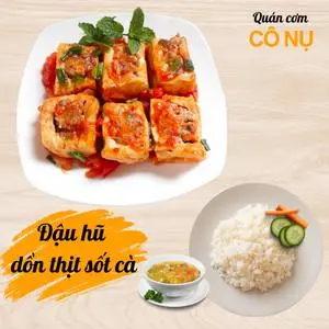 Hình ảnh Cơm Đậu Hũ Dồn Thịt Sốt Cà