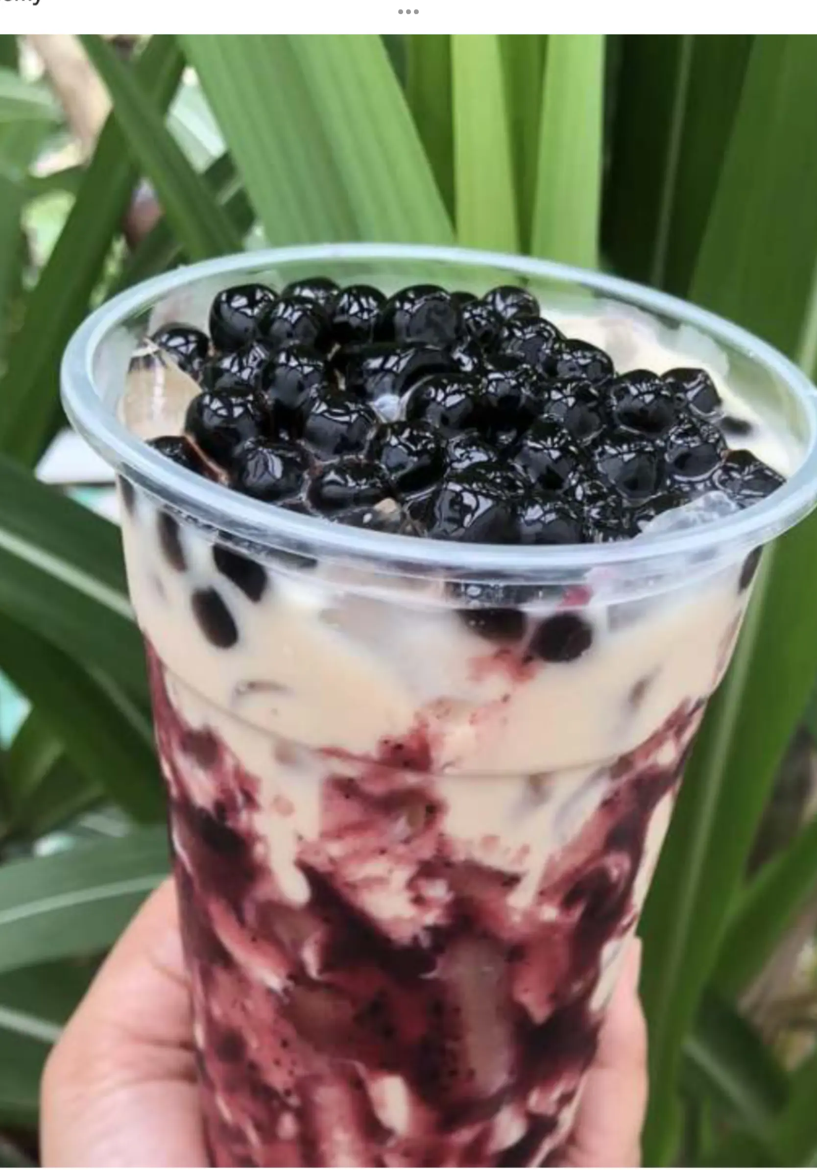 Hình ảnh cacao latte việt quất