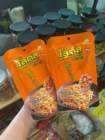 Hình ảnh Snack Que Thái Vị Thịt Xông Khói