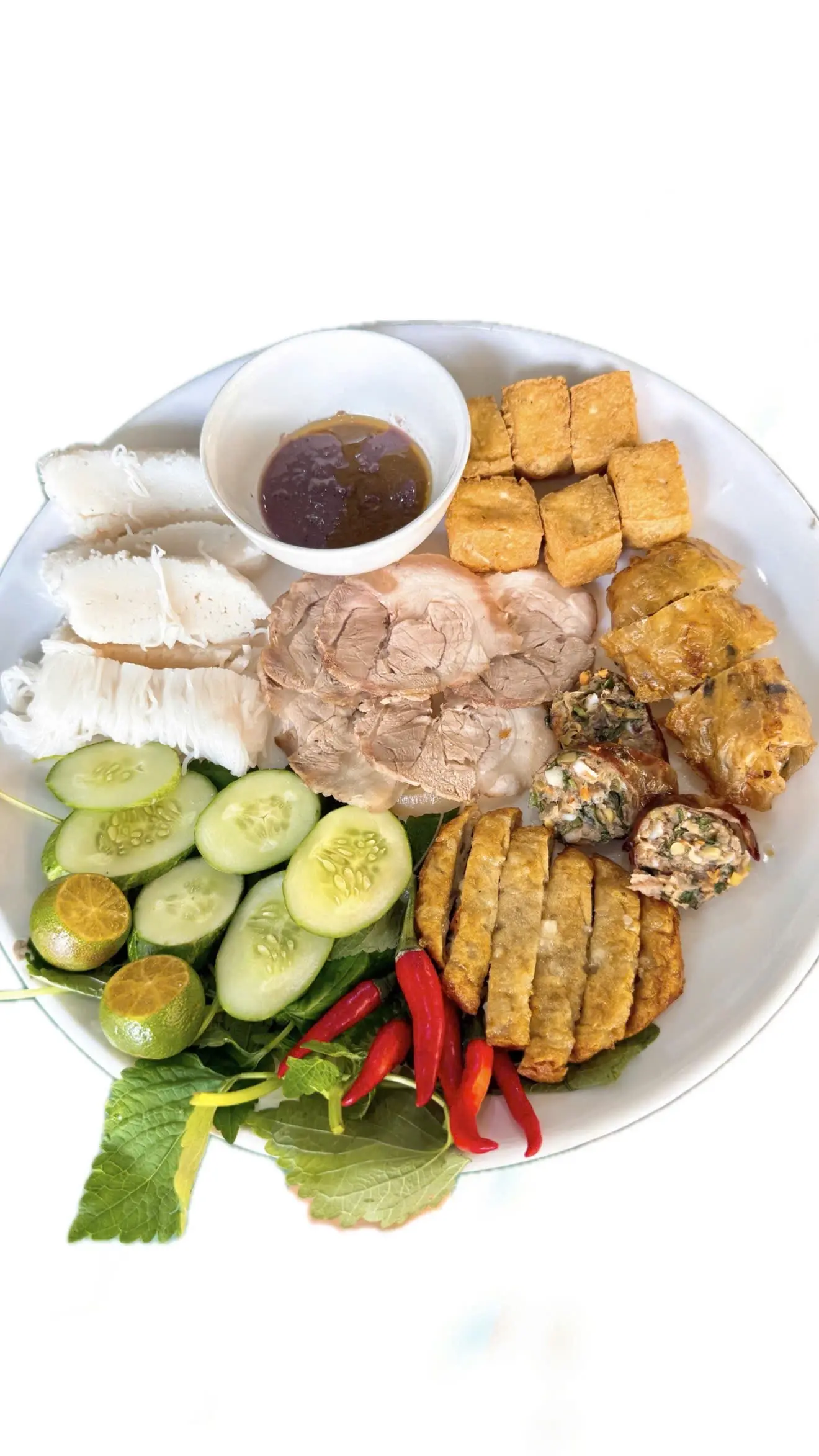 Hình ảnh bún đậu mắm tôm đầy đủ