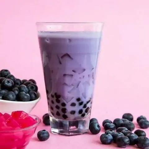 Hình ảnh trà sữa vị việt quất 