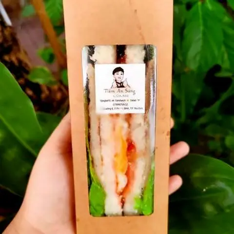 Hình ảnh Sandwich tôm trứng