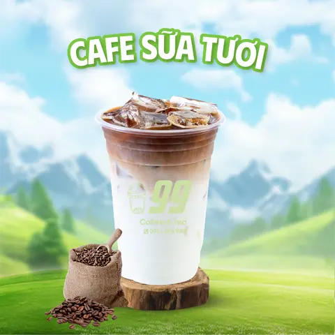 Hình ảnh Cà Phê Sữa Tươi Sương Sáo