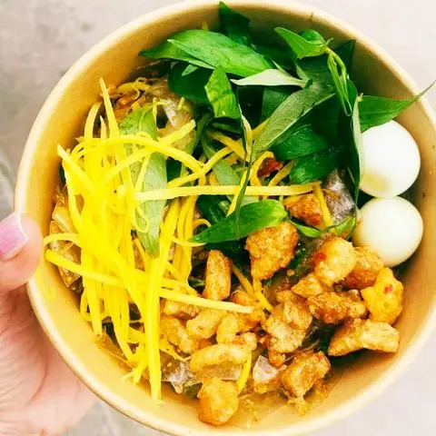 Hình ảnh Dẻo ps Sợi trộn tóp mỡ (3 trứng cút)