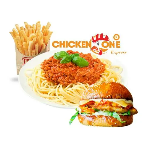 Hình ảnh Mì Ý Bò Bằm + Humburger + Khoai Tây 