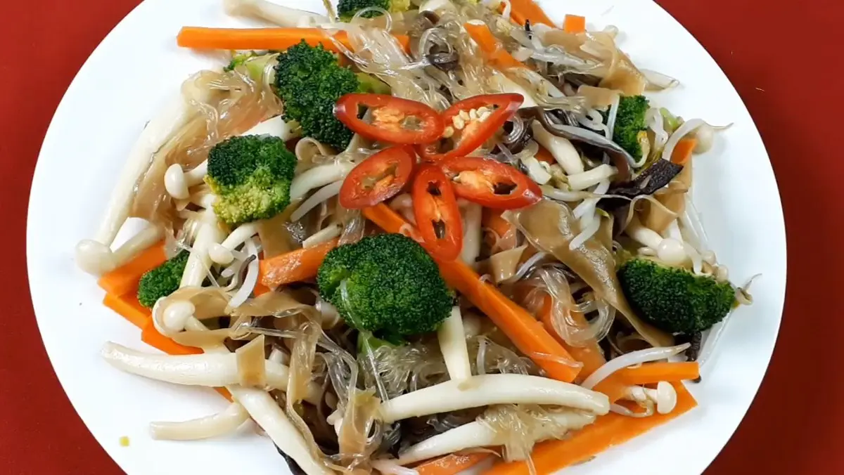 Hình ảnh Miến xào chay