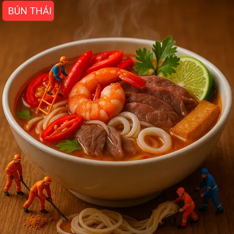 Hình ảnh BÚN THÁI - THẬP CẨM