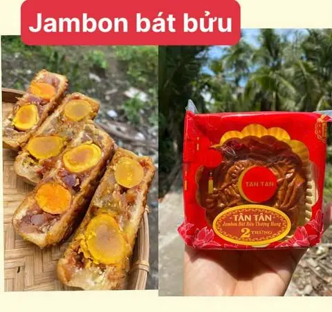 Hình ảnh Bánh Trung Thu Jambon Bát Bửu 2 Trứng 200g