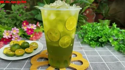 Hình ảnh trà tắc thái xanh 