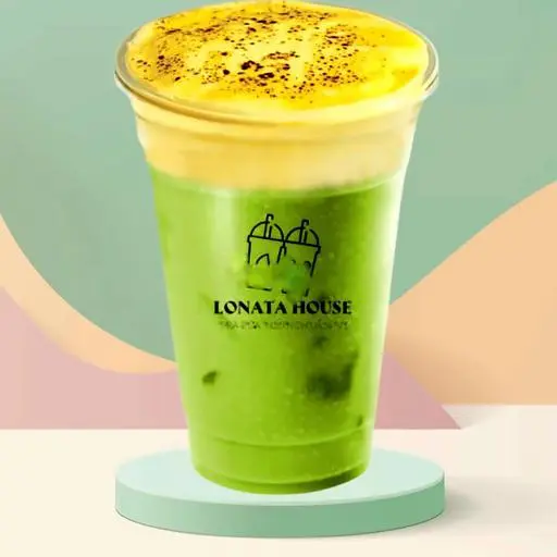 Hình ảnh Trà sữa matcha kem trứng khè