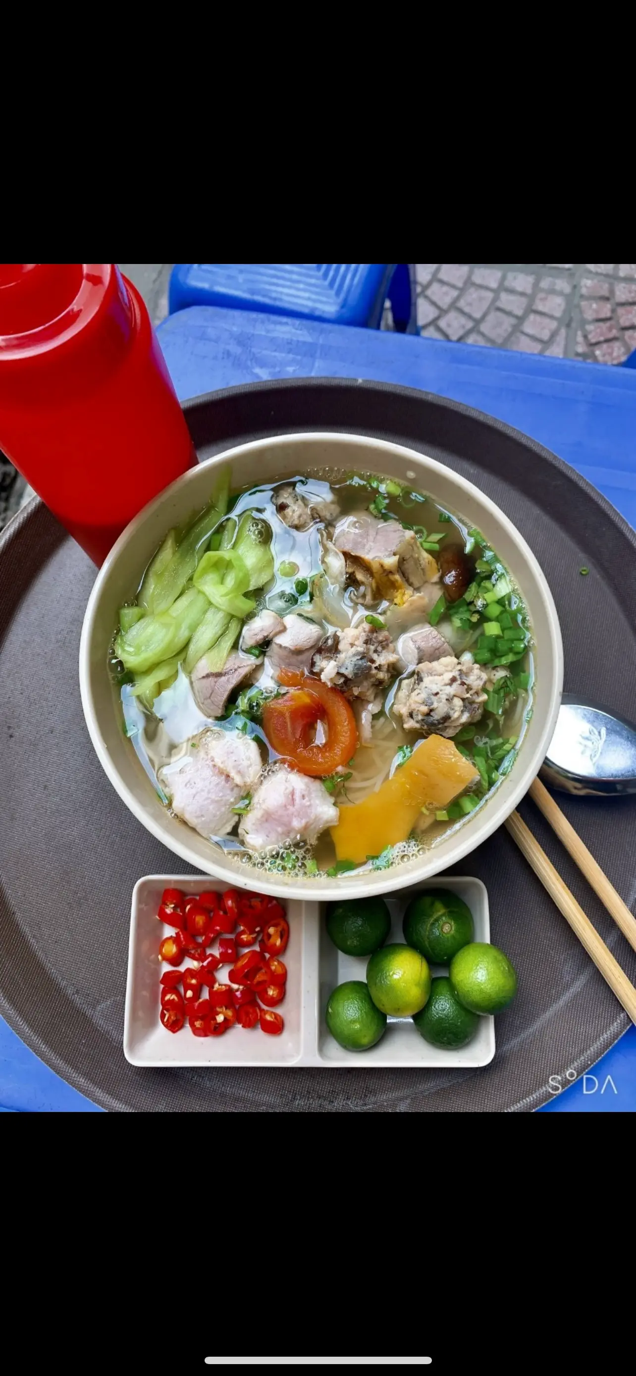 Hình ảnh Mì Sườn Mọc Dọc Mùng