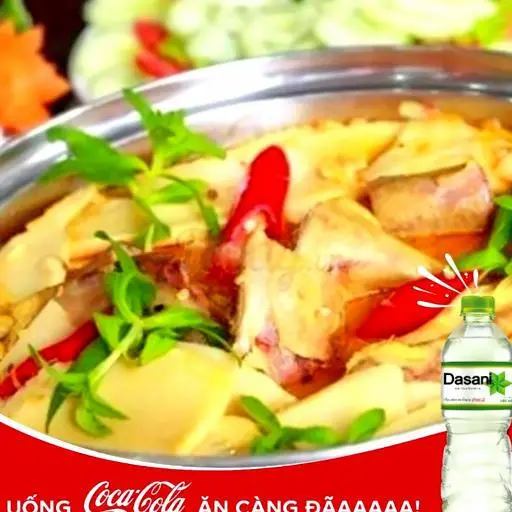 Hình ảnh Combo Lẩu Gà Nồi Măng Xào kèm Dasani