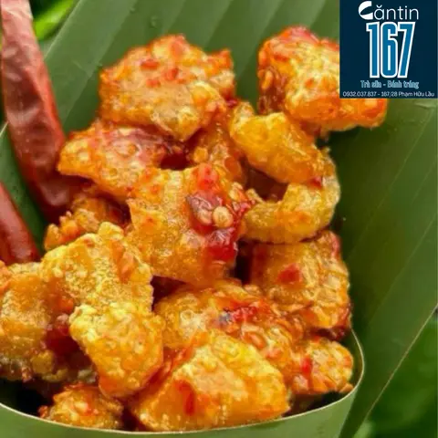 Hình ảnh Tóp mỡ liền da rim mắm tỏi - Hũ 40g