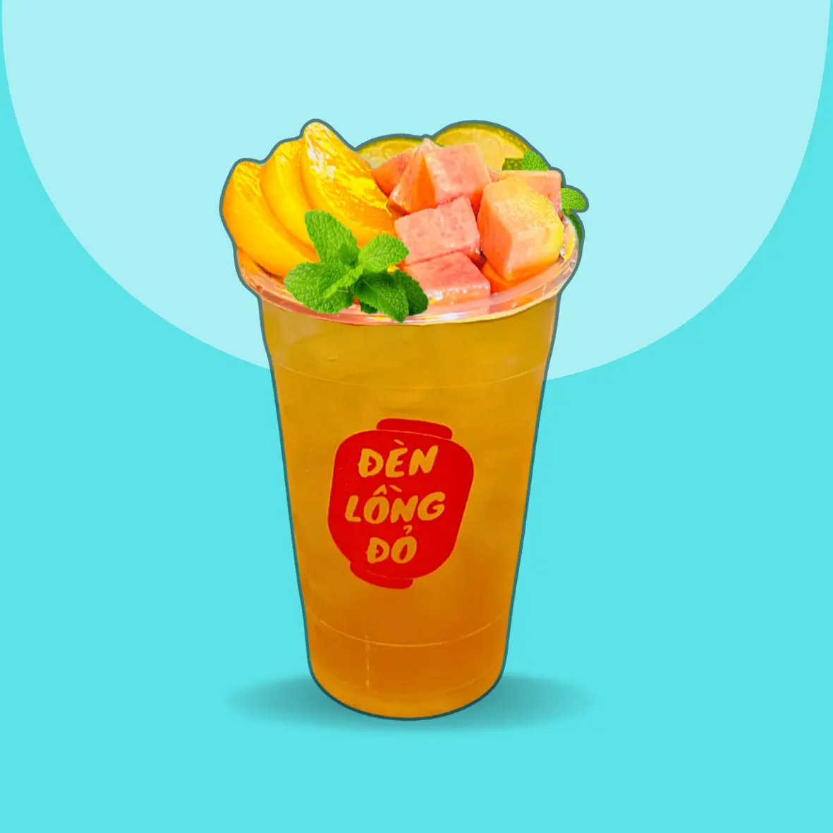 Hình ảnh Trà Dâu Ổi Hồng Đào - ly khổng lồ 