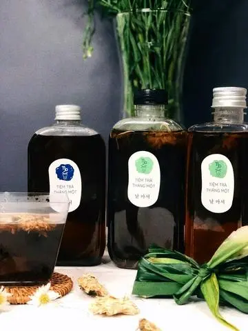 Hình ảnh Hồng Trà Táo Đỏ Hạt Chia ( CHAI )