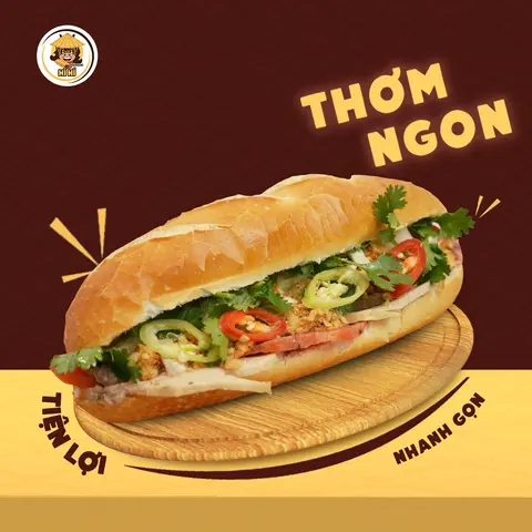 Hình ảnh Bánh mì chả - chà bông