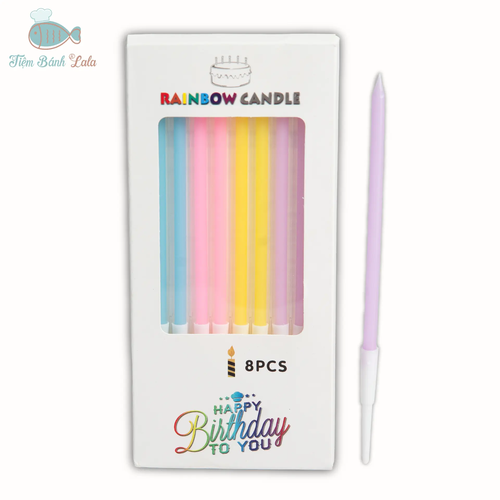 Hình ảnh Đèn Cầy Cầu Vồng Pastel