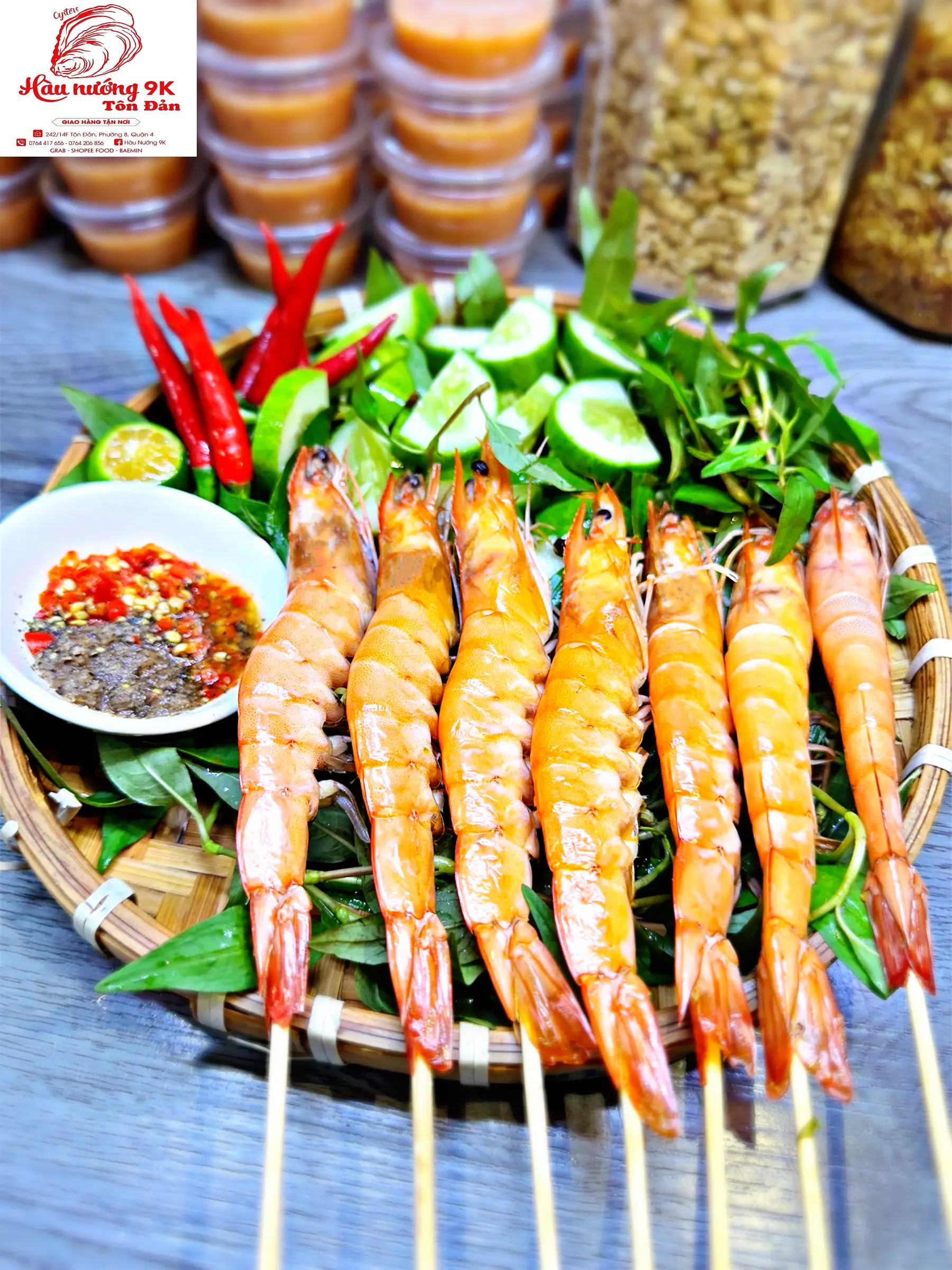 Hình ảnh Tôm nướng mọi