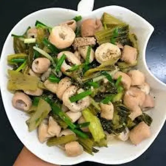 Hình ảnh thú linh xào dưa cải chua