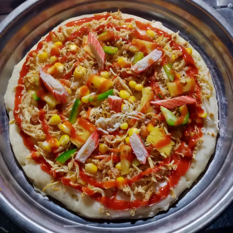 Hình ảnh Pizza gà hải sản