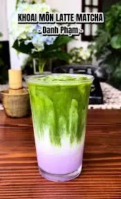 Hình ảnh Khoai môn latte Matcha