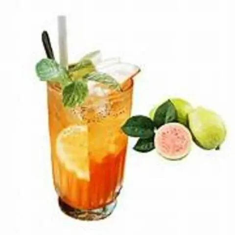 Hình ảnh trà sữa ổi hồng