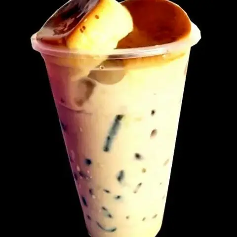 Hình ảnh Trà sữa bánh flan Size L