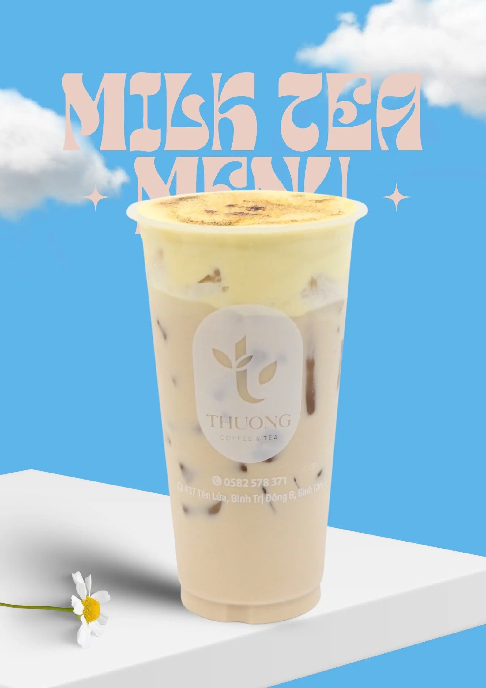 Hình ảnh Trà sữa kem trứng nướng 
