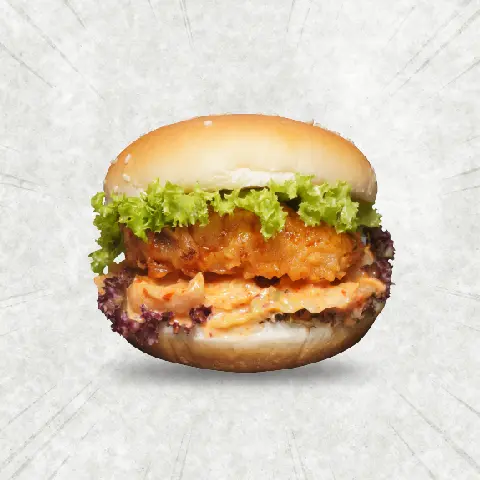 Hình ảnh Burger Gà Phi-Lê Kim Chi
