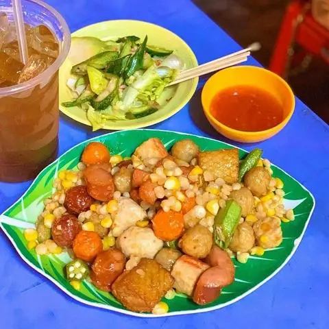 Hình ảnh Combo cá viên chiên xào bơ bắp - LỚN 