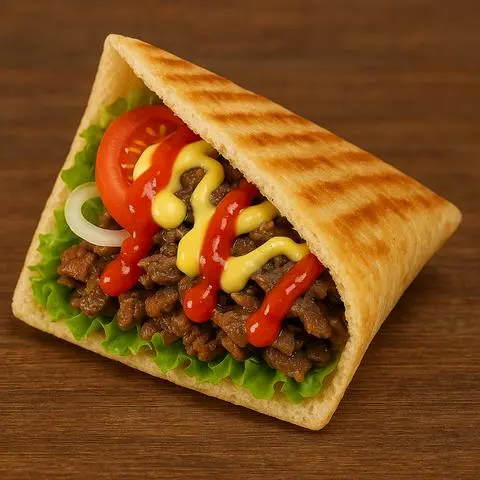Hình ảnh Bánh Mì Tam Giác Bò - Kebab Bò