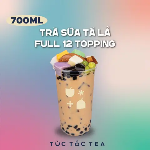 Hình ảnh TRÀ SỮA TÁ LẢ FULL 12 TOPPING