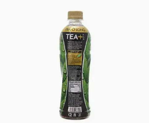 Hình ảnh 1 chai ô long + 1 ly đá
