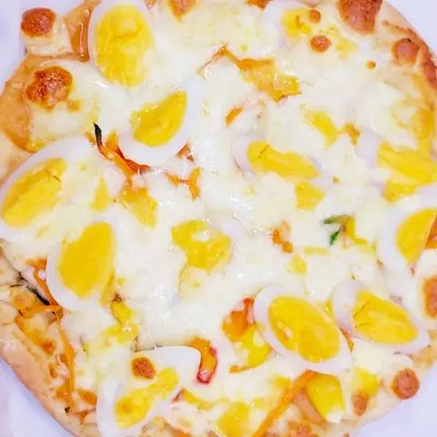 Hình ảnh Pizza trứng cút