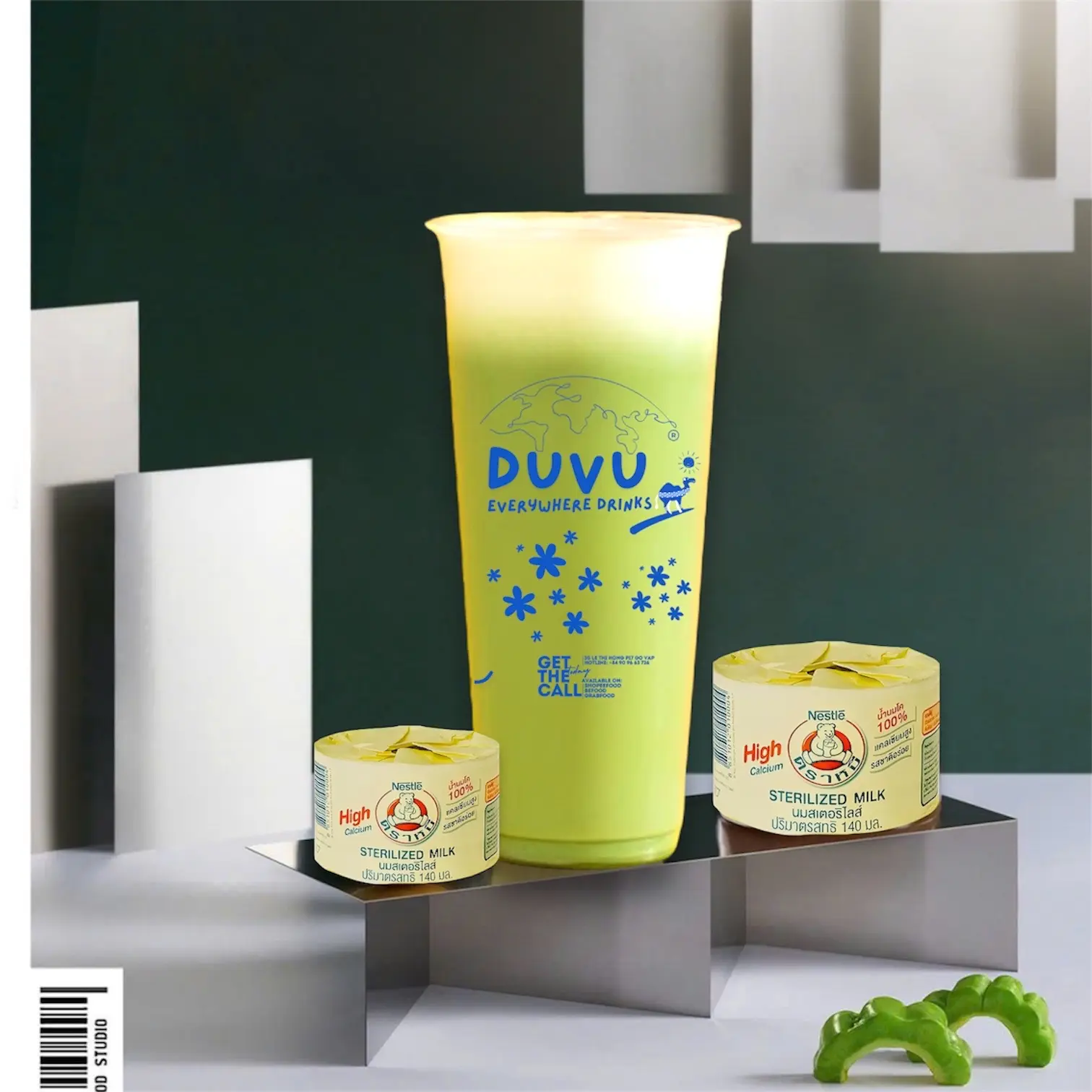 Hình ảnh Sữa gấu matcha