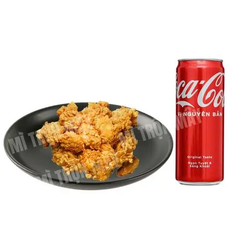 Hình ảnh Combo Gà Popcorn Lắc Phô Mai (100g) + Coca Coca