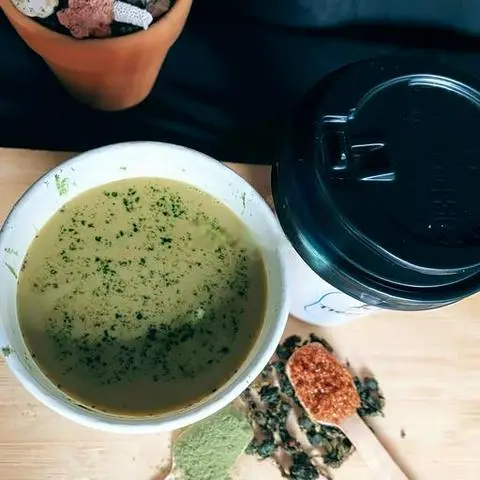 Hình ảnh Trà sữa matcha nóng