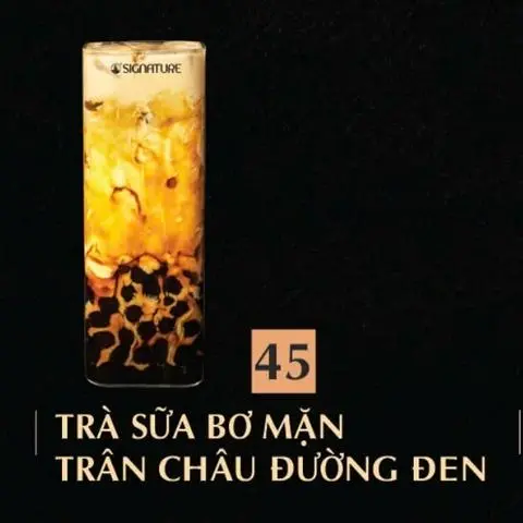 Hình ảnh Trà sữa bơ mặn trân châu đường đen