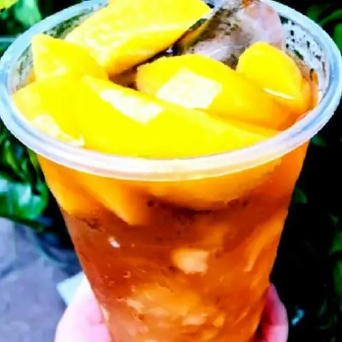 Hình ảnh Trà đào có miếng đào