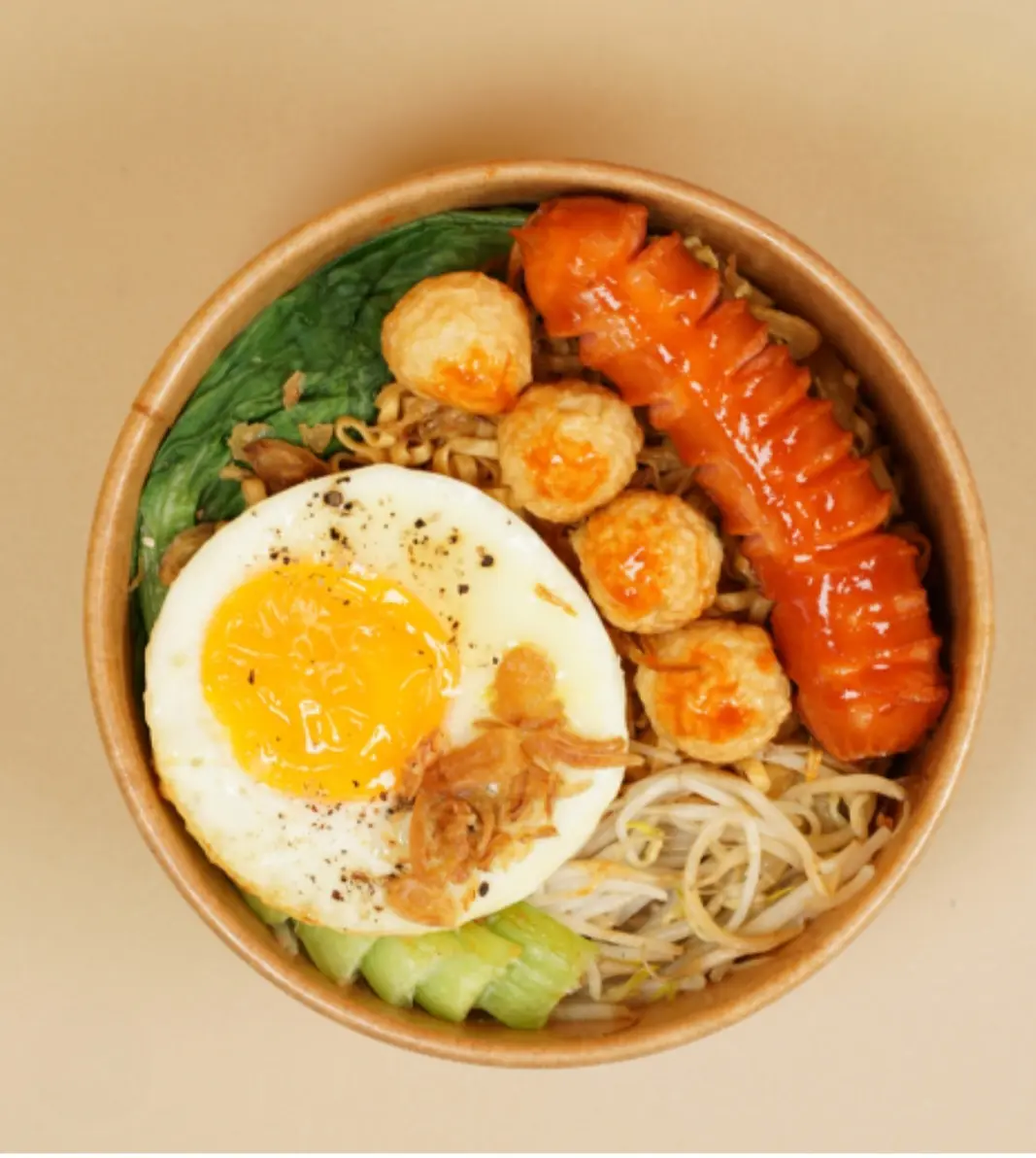 Hình ảnh Mì Trộn Trứng,Xúc Xích
