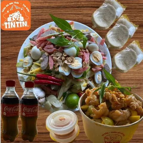 Hình ảnh (Combo5)tré trộn khổng lồ+chân gà sốt thái khổng lồ(tặng3 phồng tôm+2cocacola)