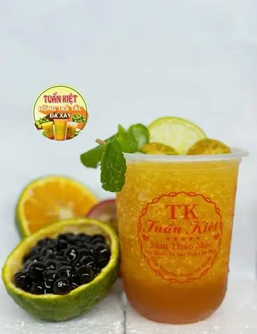 Hình ảnh Hồng Trà Tắc Mật Ong Đá Xay